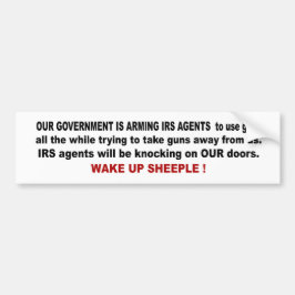 IRS-AGENTEN BUMPERSTICKER