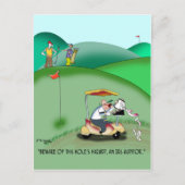 IRS Auditor in a Golf Sand Trap Briefkaart (Voorkant)