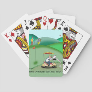 IRS Auditor in a Golf Sand Trap Pokerkaarten