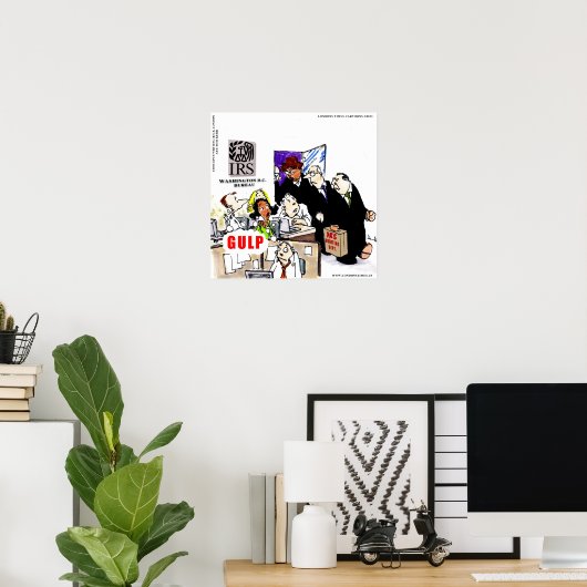 IRS Audits IRS Funny Poster (Thuiskantoor)