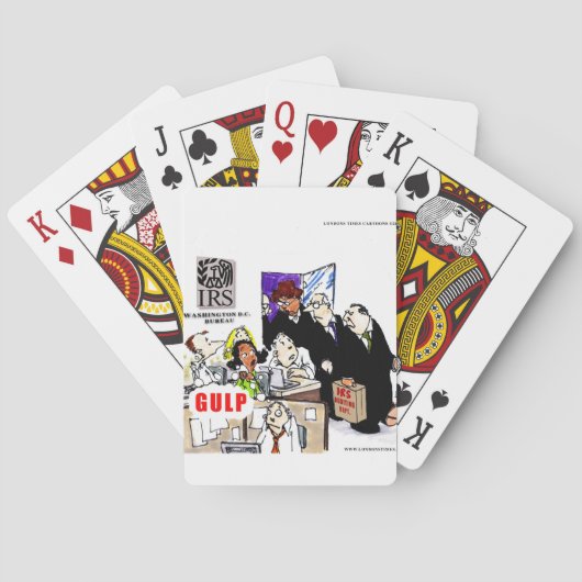 IRS Audits IRS Funny Speelkaarten (Achterkant)