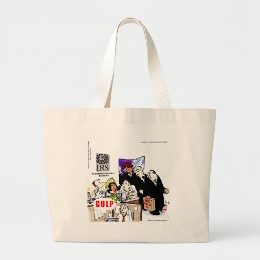 IRS Audits IRS Grappig Grote Tote Bag (Voorkant)
