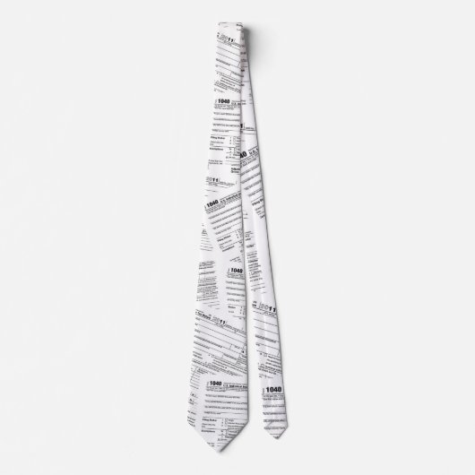 IRS-belastingformulier 1040 Stropdas (Voorkant)