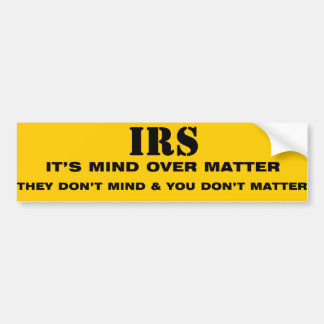 IRS BUMPERSTICKER