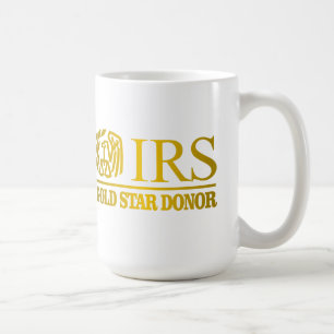 IRS Gold Star Donor Koffiemok