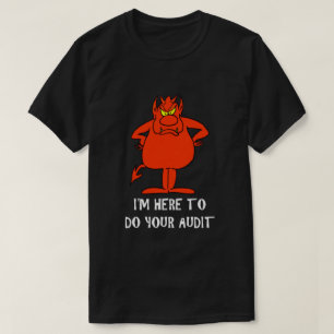 IRS Grappige Controle van de Duivel van de Humor T-shirt