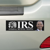 IRS Internal Revenge Service - Anti-Obama Bumpersticker (Op auto)