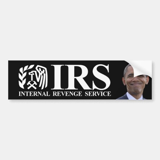 IRS Internal Revenge Service - Anti-Obama Bumpersticker (Voorkant)
