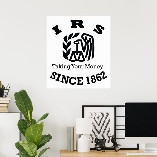 IRS - Interne dienst Inkomsten Poster (Thuiskantoor)