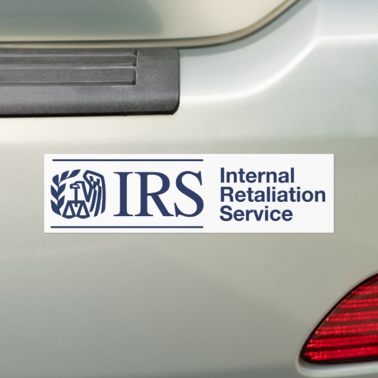 IRS: Interne vereffeningsservice Bumpersticker (Op auto)