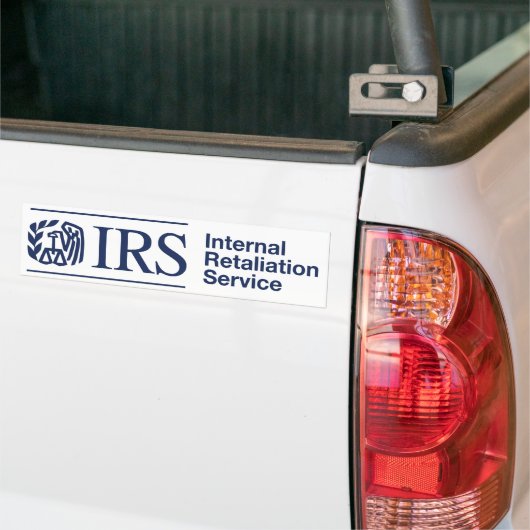 IRS: Interne vereffeningsservice Bumpersticker (Op Truck)