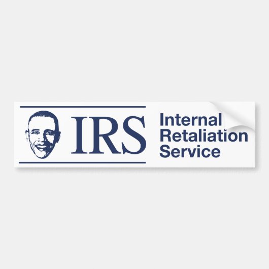 IRS: Interne Vergeldingsdienst Bumpersticker (Voorkant)