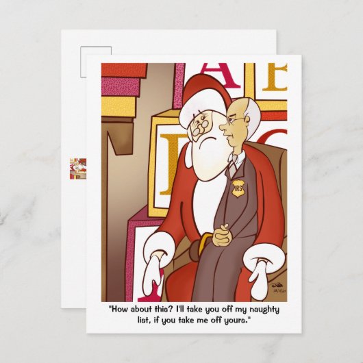 IRS Naughty List Kaart (Voorkant / Achterkant)