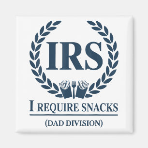 Irs papa belasting Ik heb snacks nodig Grappige va Magneet