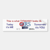IRS Scandal 2013 Bumpersticker (Voorkant)