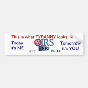 IRS Scandal 2013 Bumpersticker