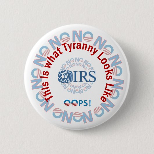IRS Scandal 2013 Ronde Button 5,7 Cm (Voorkant)