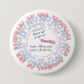 IRS Scandal HUSH Ronde Button 7,6 Cm (Voorkant)
