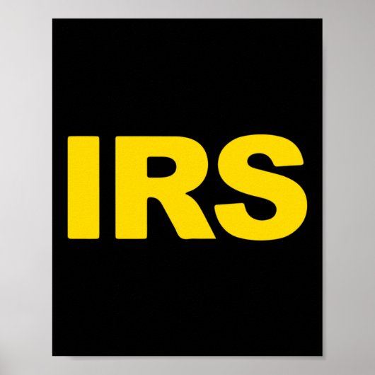 Irs Special Agent Long Sleeve  Poster (Voorkant)