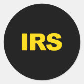Irs Special Agent Long Sleeve  Ronde Sticker (Voorkant)