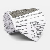 IRS Tax stropdas met betaalteken (Opgerold)