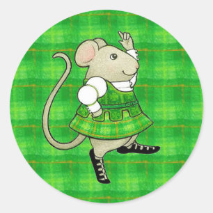 IRSE JIG MUIS Grote Ronde Stickers