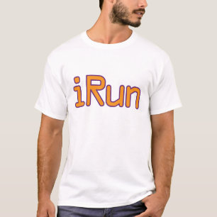 iRun - Oranje (Paars overzicht) T-shirt
