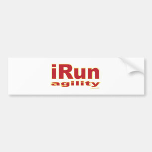iRun Red Bumpersticker