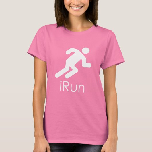 "iRun"-Shirt voor dames T-shirt (Voorkant)