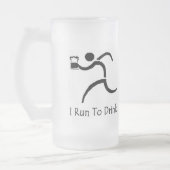 IRunToDrink "Ik loop om te Drinken" Voorste Mok (Links)