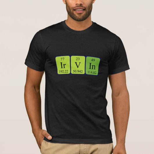 Irvin periodiek table name shirt (Voorkant)
