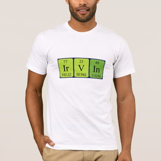 Irvin periodiek table name shirt (Voorkant)