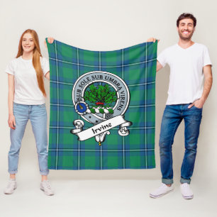 Irvine Ancient Clan Badge Tartan Pset Fleece Deken