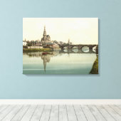 Irvine, Ayrshire, Schotland ingepakt canvas print (Insitu (Houten vloer))