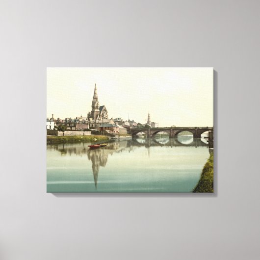 Irvine, Ayrshire, Schotland ingepakt canvas print (Voorkant)