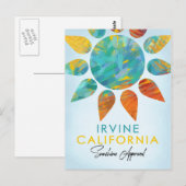 Irvine California Sunshine Travel Briefkaart (Voorkant / Achterkant)