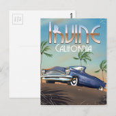 Irvine California Travel poster Briefkaart (Voorkant / Achterkant)