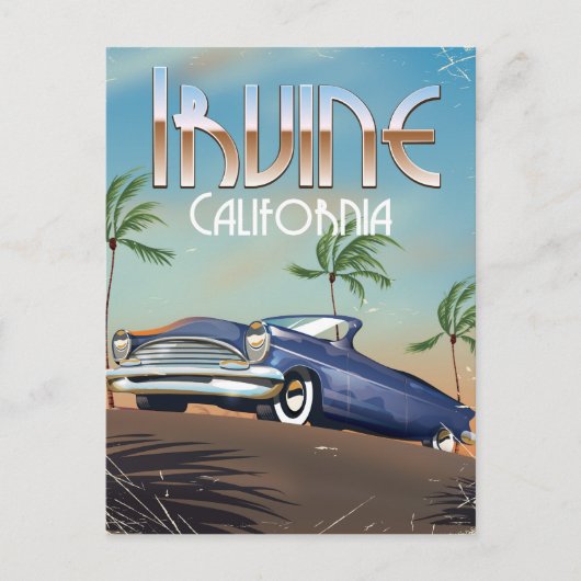 Irvine California Travel poster Briefkaart (Voorkant)