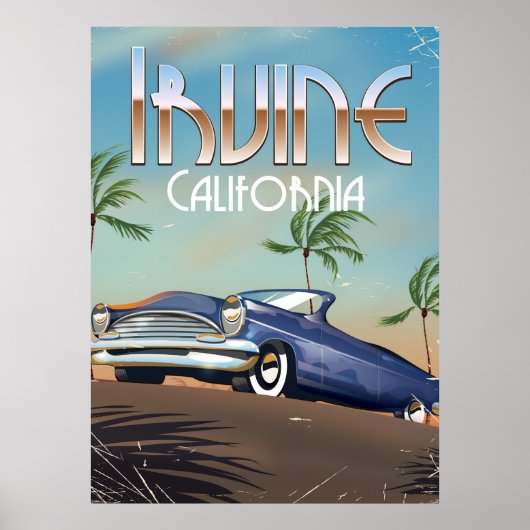 Irvine Californië Reisposter Poster (Voorkant)