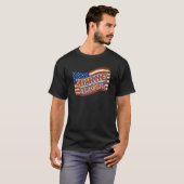 Irvine City California  Amerikaanse vlag T-shirt (Voorkant volledig)