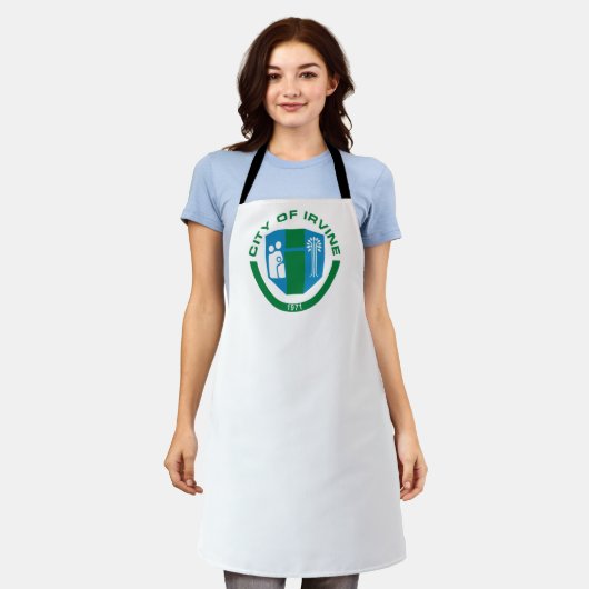 Irvine City flag Apron Schort (Gedragen)