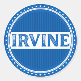 Irvine City Pride Embleem – Schotse identiteit Ronde Sticker