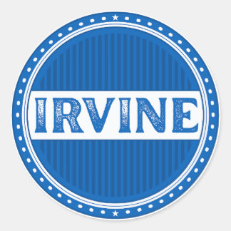 Irvine City Pride Embleem – Schotse identiteit Ronde Sticker