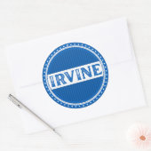 Irvine City Pride Embleem – Schotse identiteit Ronde Sticker (Envelop)