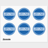 Irvine City Pride Embleem – Schotse identiteit Ronde Sticker (Vel)
