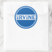Irvine City Pride Embleem – Schotse identiteit Ronde Sticker (Tas)
