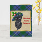 Irvine Clan Badge & Tartan Persoonlijke mas Kaart (Gele Bloem)