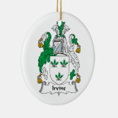 Irvine Family Crest Keramisch Ornament (Rechts)