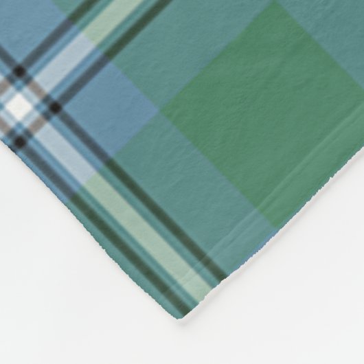 Irvine geruit fleece deken (Hoek)