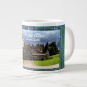 Irvine/Irving Clan's Drum Castle & Tartan Grote Koffiekop (Voorkant rechts)